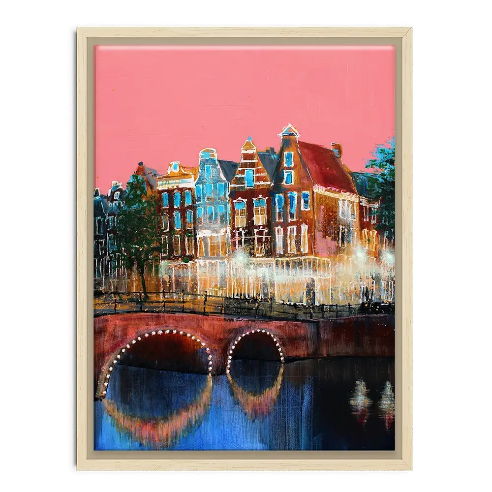 Amsterdam Pink Sky Canvas Print Amsterdam Pink Sky Canvas Print wall art product Studio Paint-Ing