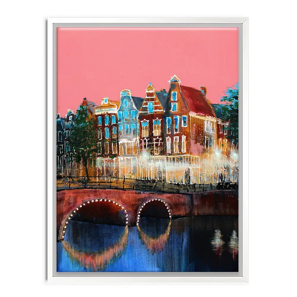 Amsterdam Pink Sky Canvas Print Amsterdam Pink Sky Canvas Print wall art product Studio Paint-Ing
