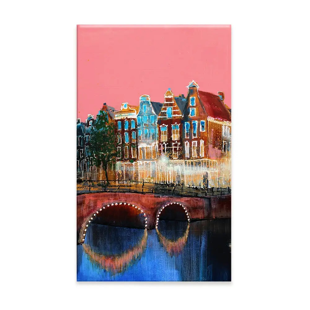 Amsterdam Pink Sky Canvas Print Amsterdam Pink Sky Canvas Print wall art product Studio Paint-Ing