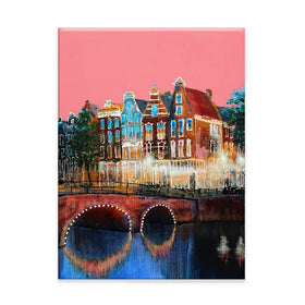 Amsterdam Pink Sky Canvas Print Amsterdam Pink Sky Canvas Print wall art product Studio Paint-Ing