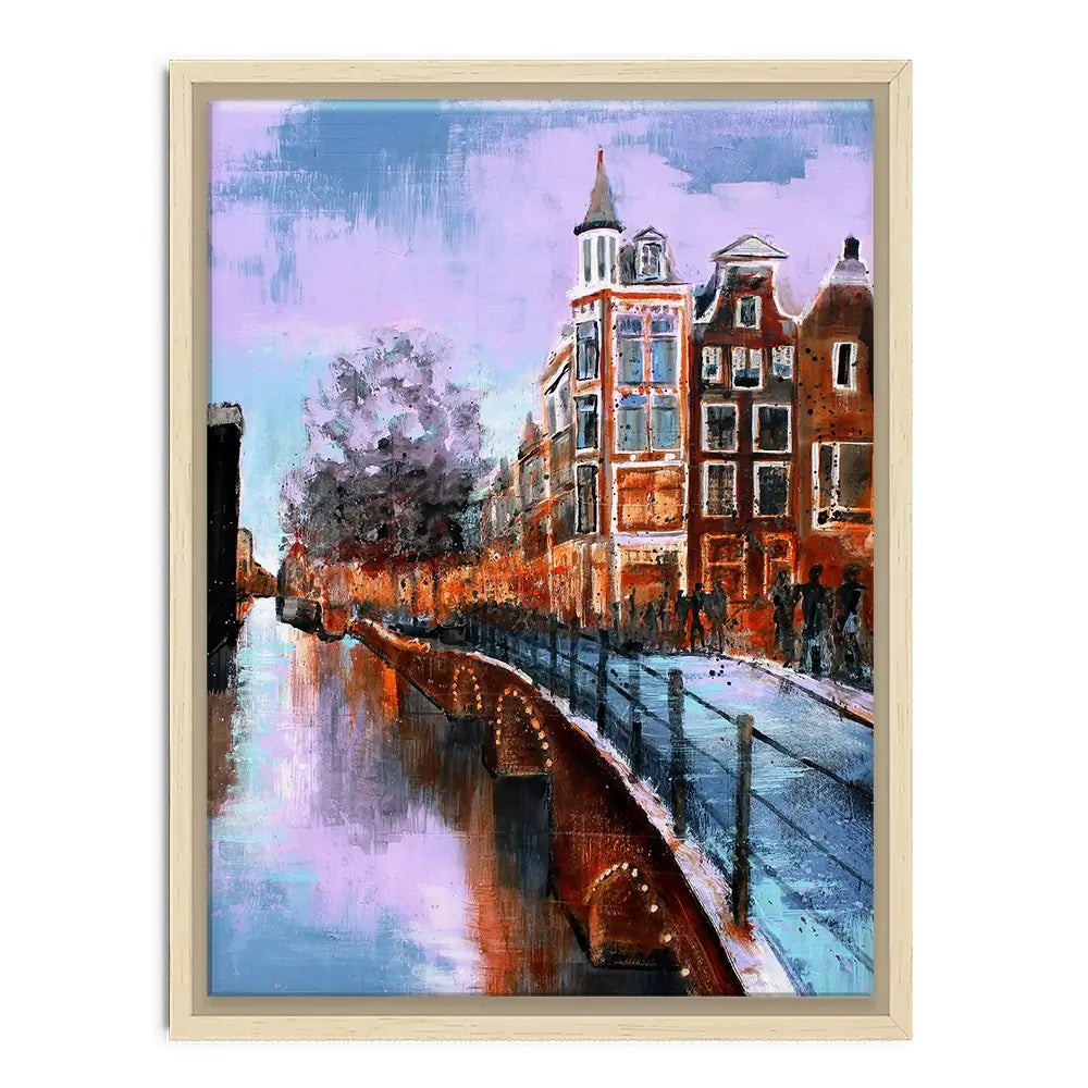 Amsterdam Purple Sky Canvas Print Amsterdam Purple Sky Canvas Print wall art product Studio Paint-Ing