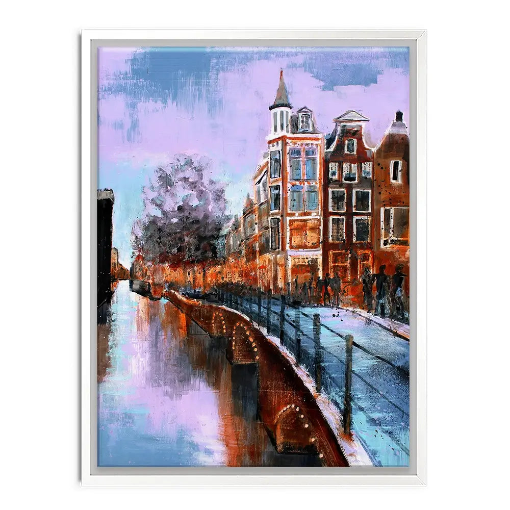 Amsterdam Purple Sky Canvas Print Amsterdam Purple Sky Canvas Print wall art product Studio Paint-Ing