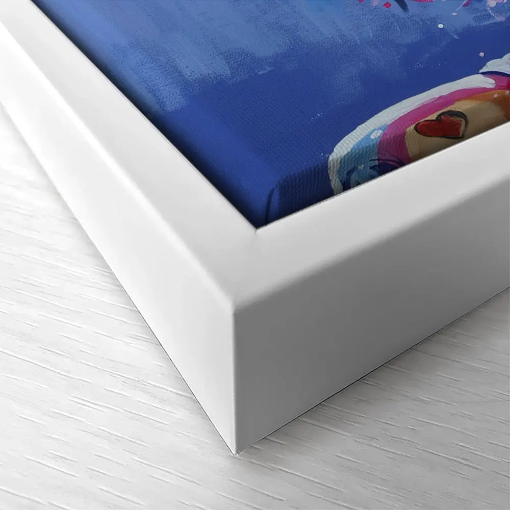 Amy Winehouse In This Blue Shade Square Canvas Print Amy Winehouse In This Blue Shade Square Canvas Print wall art product Juliet Stockton