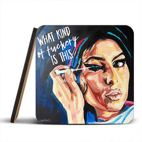 Amy Winehouse Mirror Image Coaster Set Amy Winehouse Mirror Image Coaster Set wall art product Juliet Stockton