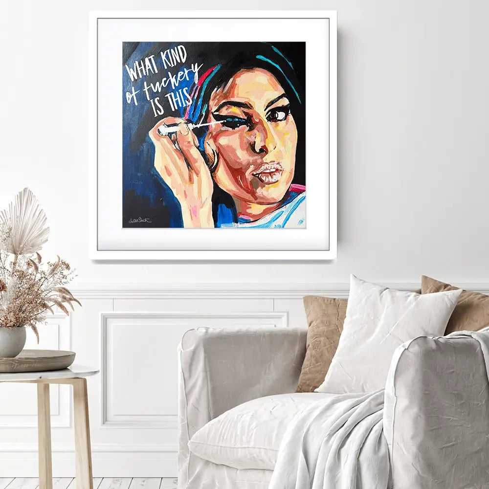 Amy Winehouse Mirror Image Square Framed Art Print Amy Winehouse Mirror Image Square Framed Art Print wall art product Juliet Stockton