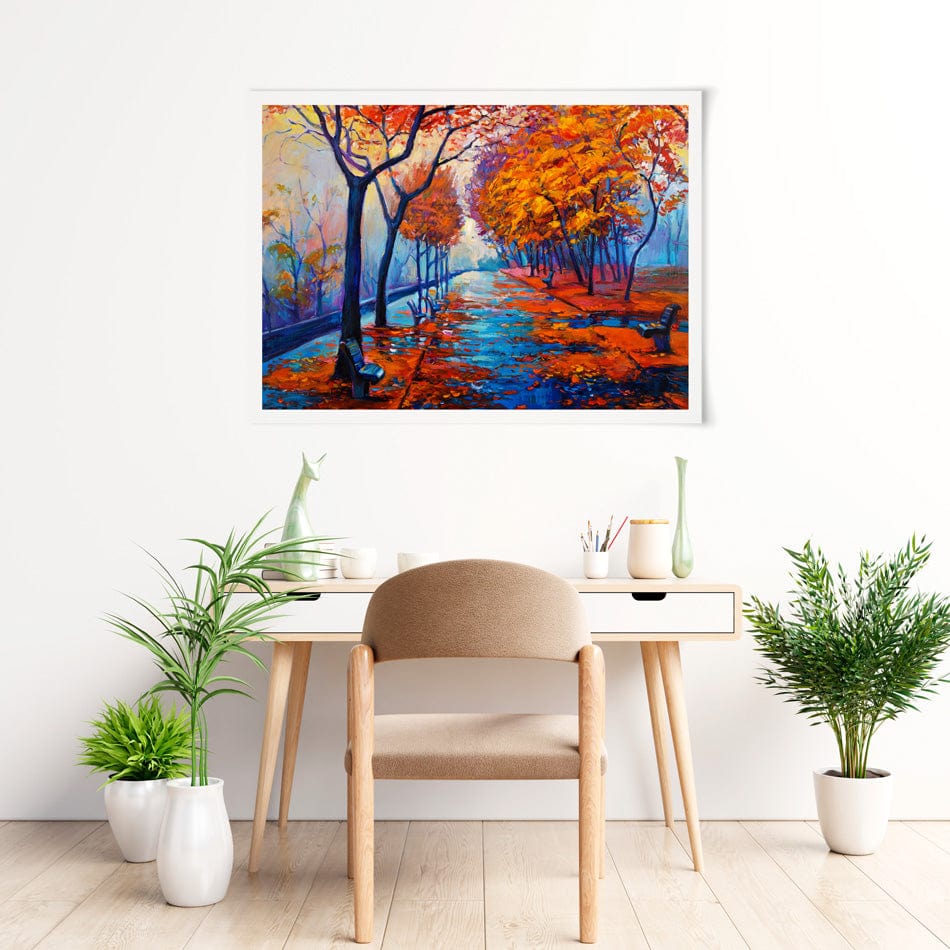 An Autumn Walk Art Print wall art product / Shutterstock