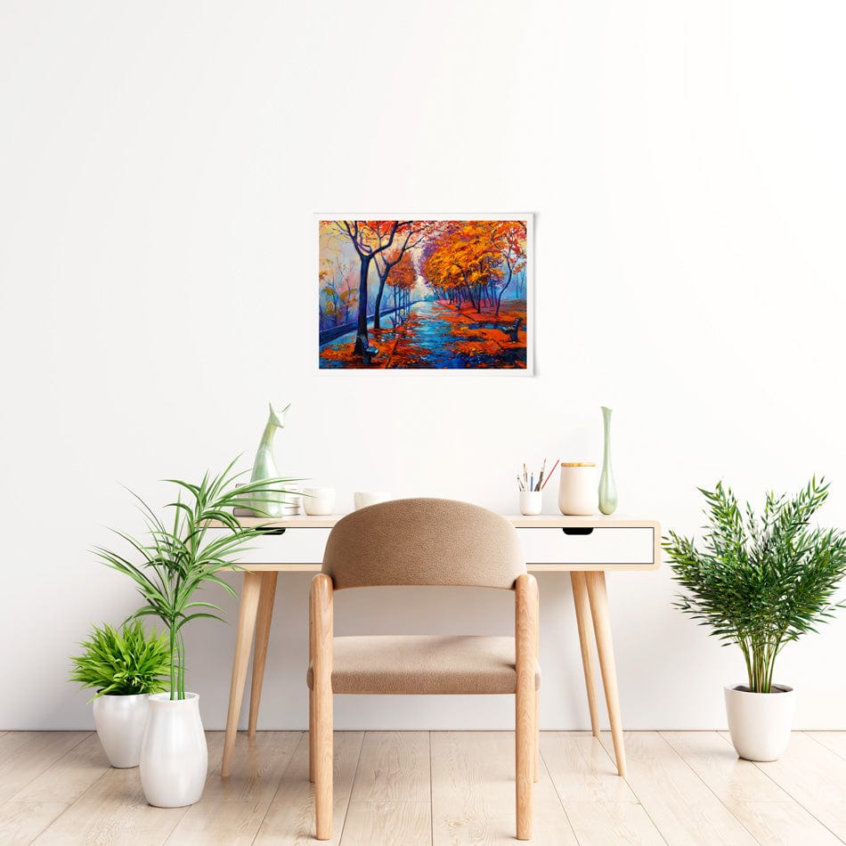 An Autumn Walk Art Print wall art product / Shutterstock