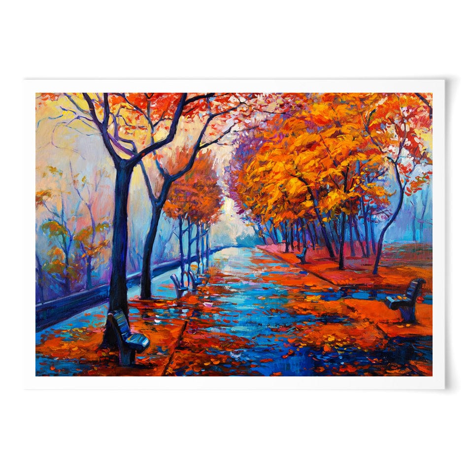 An Autumn Walk Art Print wall art product / Shutterstock