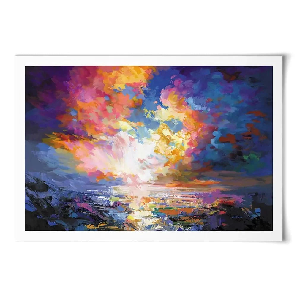 An Ocean Sunset Art Print An Ocean Sunset Art Print wall art product Leon Devenice