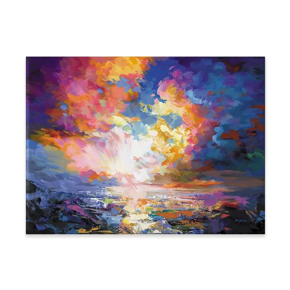 An Ocean Sunset Canvas Print An Ocean Sunset Canvas Print wall art product Leon Devenice