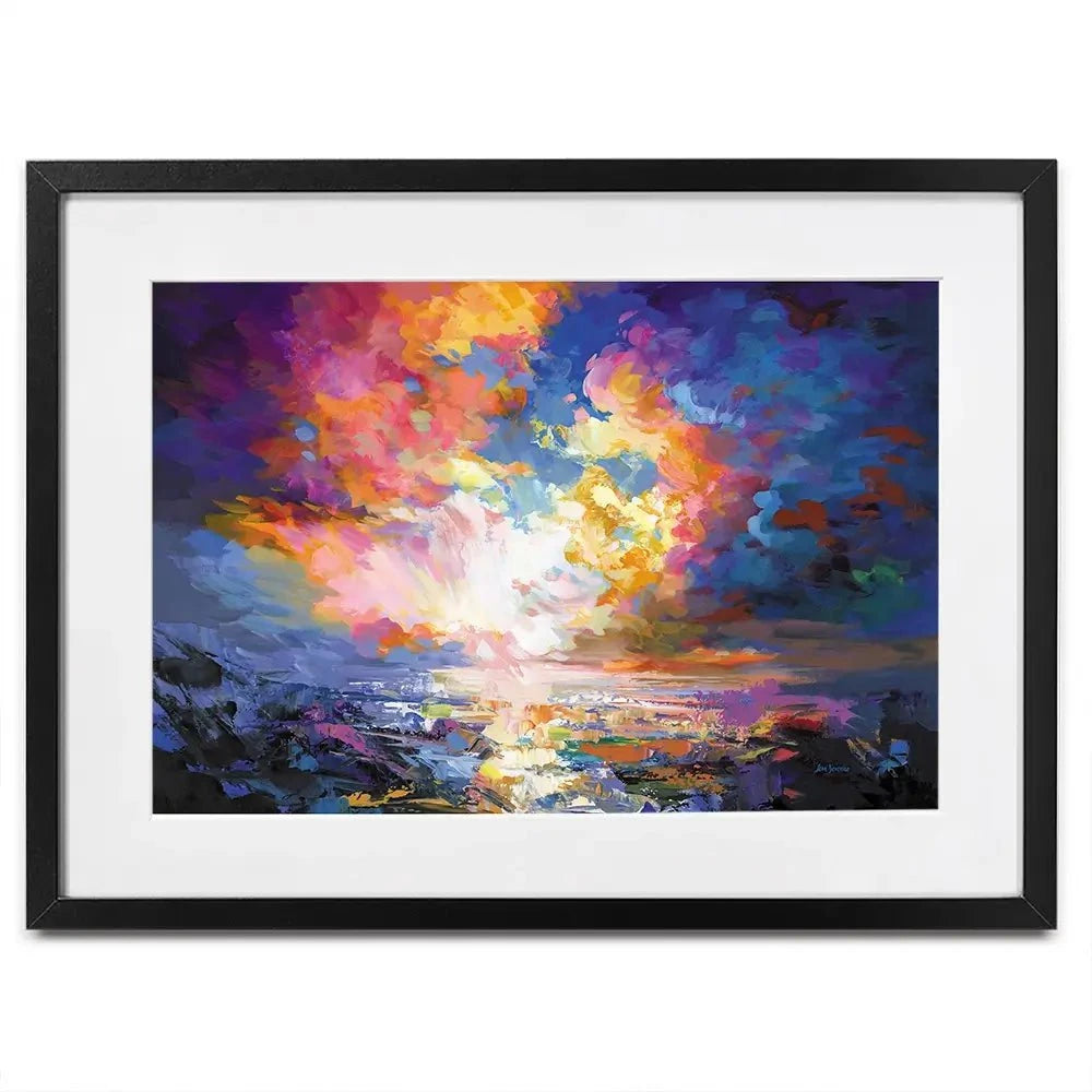 An Ocean Sunset Framed Art Print An Ocean Sunset Framed Art Print wall art product Leon Devenice