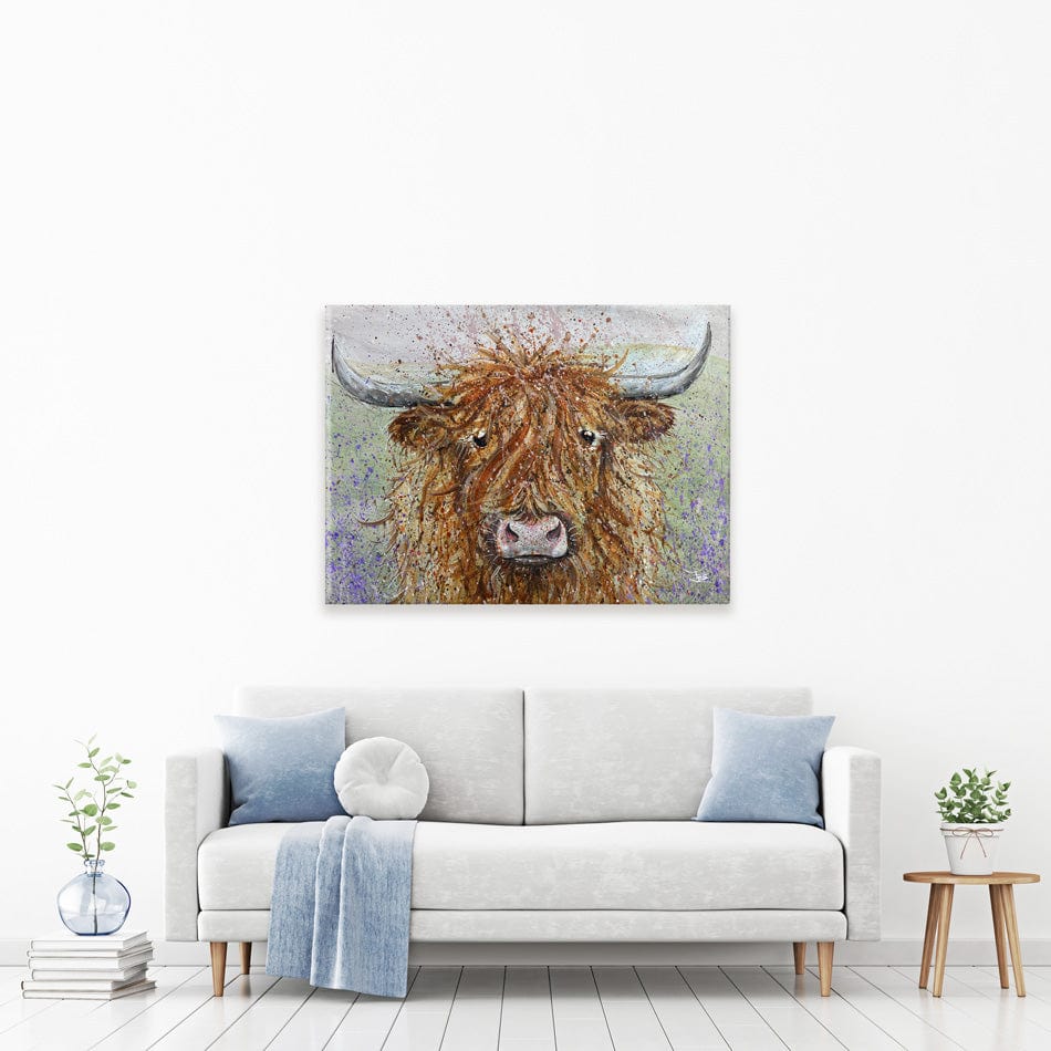 Angus Canvas Print wall art product Jane Brookshaw