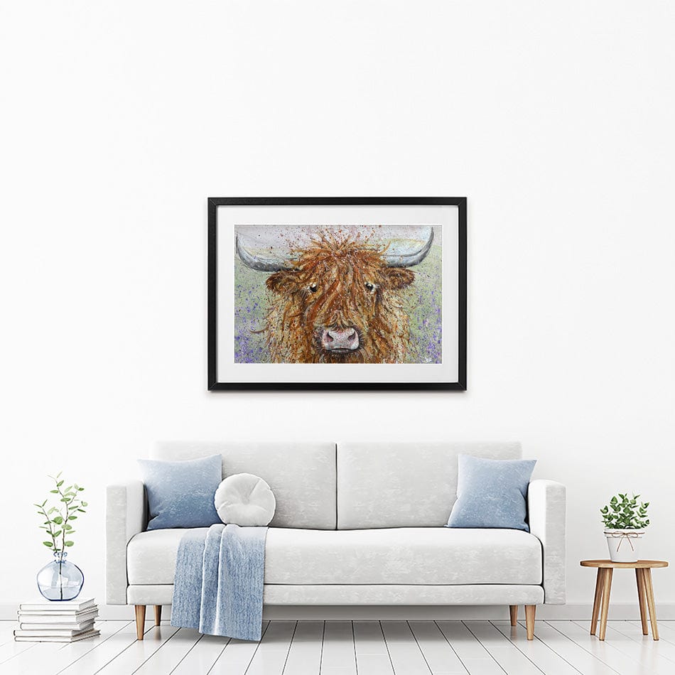 Angus Framed Art Print wall art product Jane Brookshaw