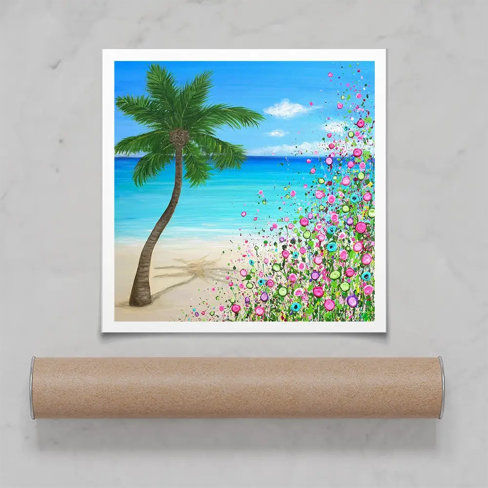 Another Day In Paradise Square Art Print Another Day In Paradise Square Art Print wall art product Jo Gough