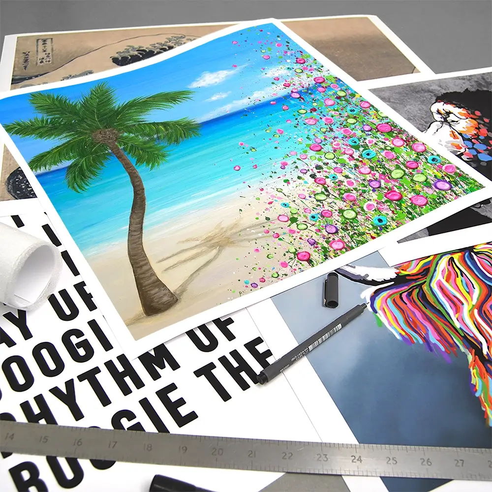 Another Day In Paradise Square Art Print Another Day In Paradise Square Art Print wall art product Jo Gough