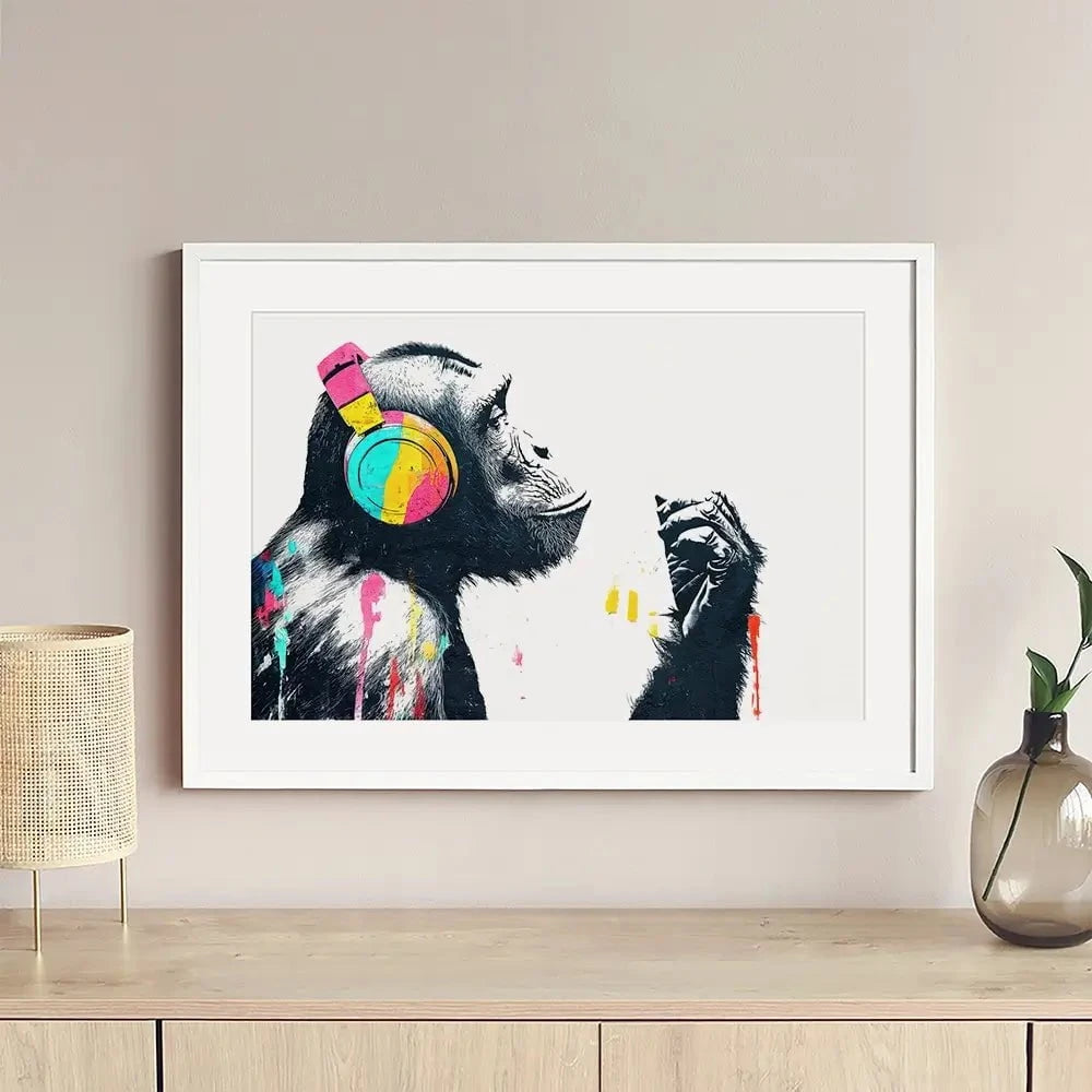 Ape On Air Framed Art Print Ape On Air Framed Art Print wall art product Svetlana Aleynikova