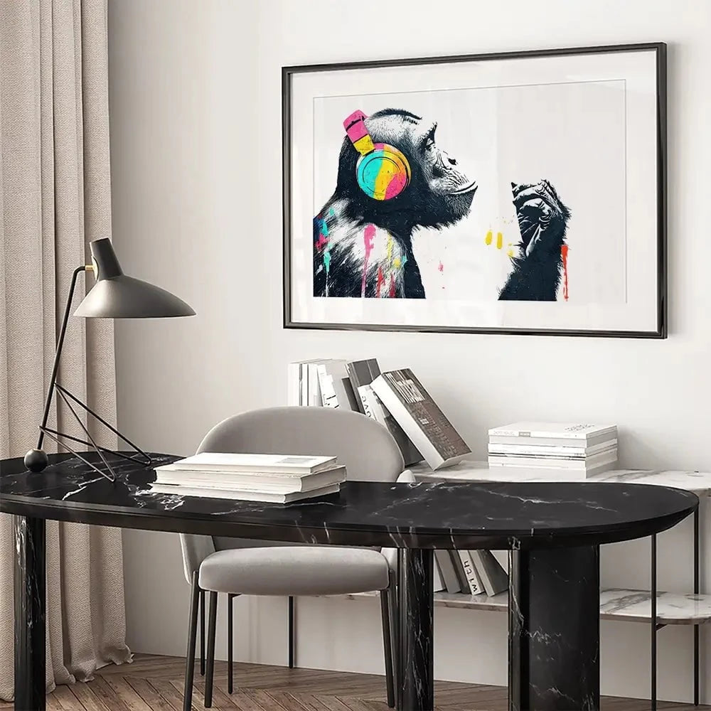 Ape On Air Framed Art Print Ape On Air Framed Art Print wall art product Svetlana Aleynikova