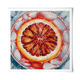 Aperol Spritz Cocktail Square Art Print Aperol Spritz Cocktail Square Art Print wall art product David Alexander Elder