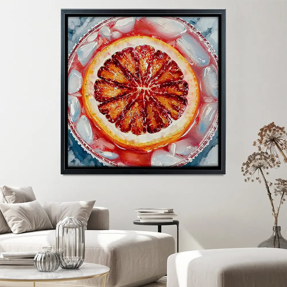 Aperol Spritz Cocktail Square Canvas Print Aperol Spritz Cocktail Square Canvas Print wall art product David Alexander Elder