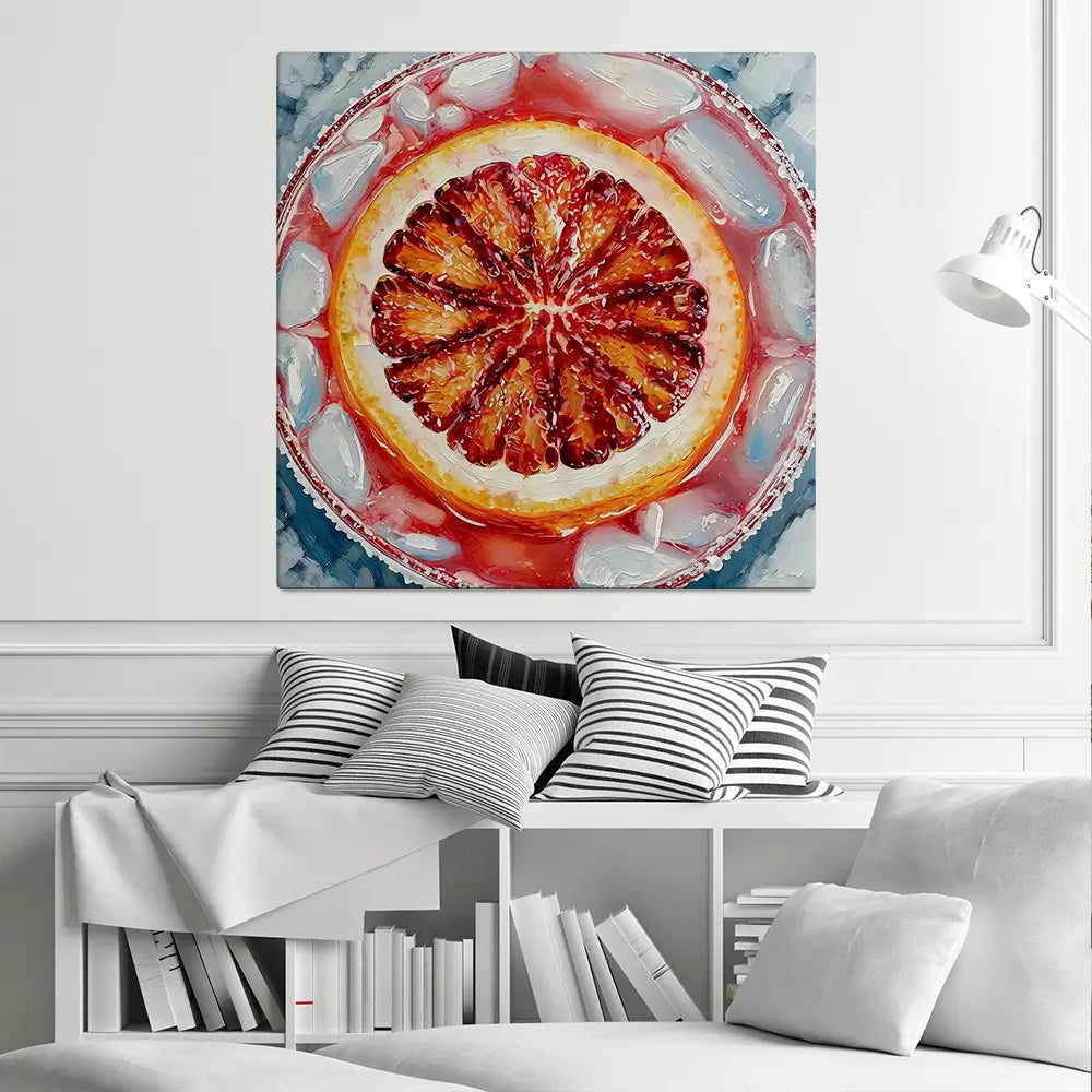 Aperol Spritz Cocktail Square Canvas Print Aperol Spritz Cocktail Square Canvas Print wall art product David Alexander Elder