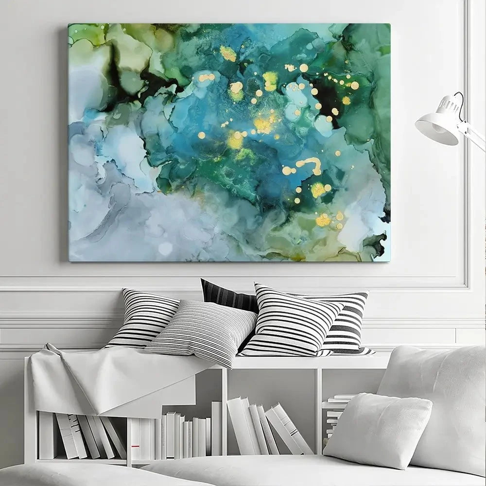 Aqua Brume Canvas Print Aqua Brume Canvas Print wall art product Victoria Borges