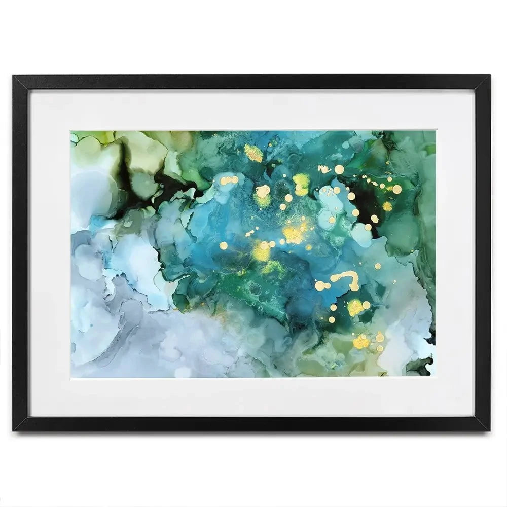 Aqua Brume Framed Art Print Aqua Brume Framed Art Print wall art product Victoria Borges