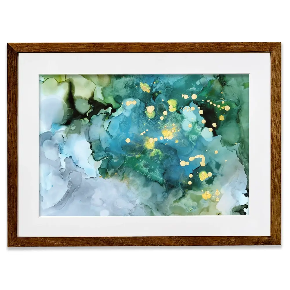 Aqua Brume Framed Art Print Aqua Brume Framed Art Print wall art product Victoria Borges