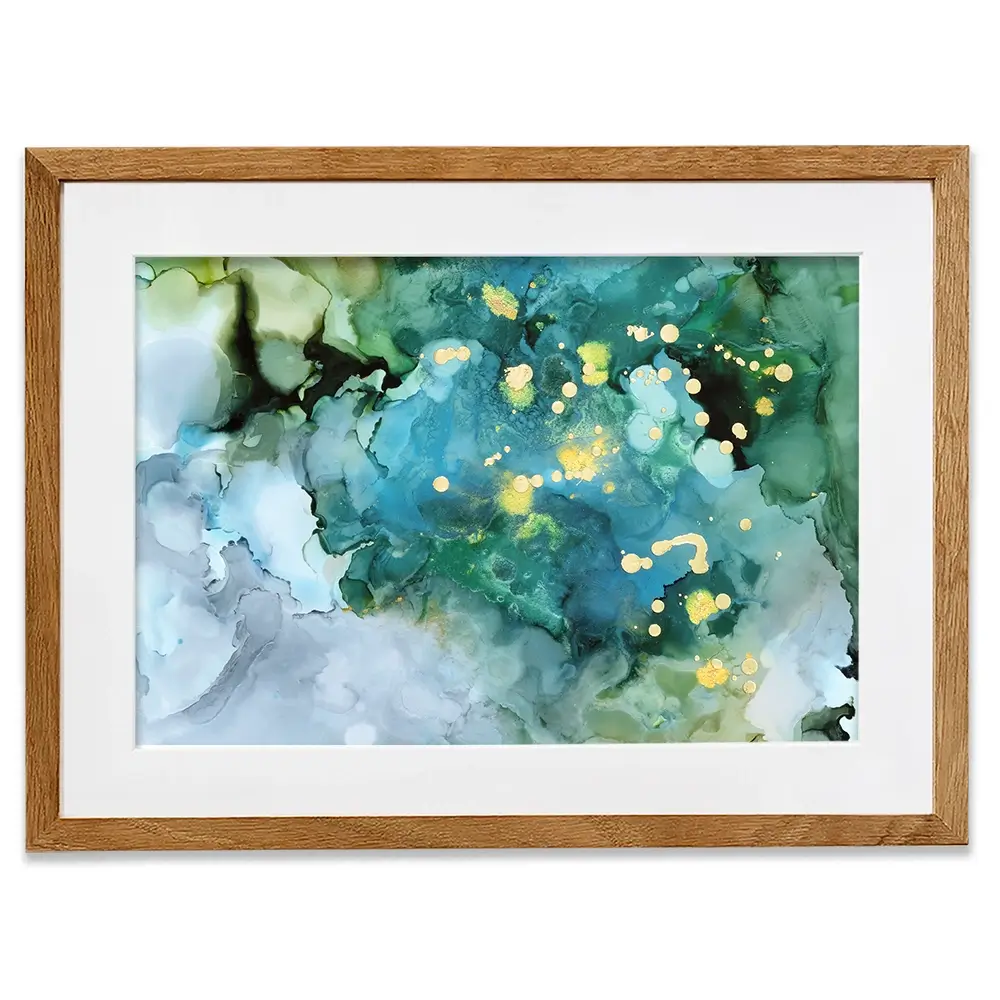 Aqua Brume Framed Art Print Aqua Brume Framed Art Print wall art product Victoria Borges