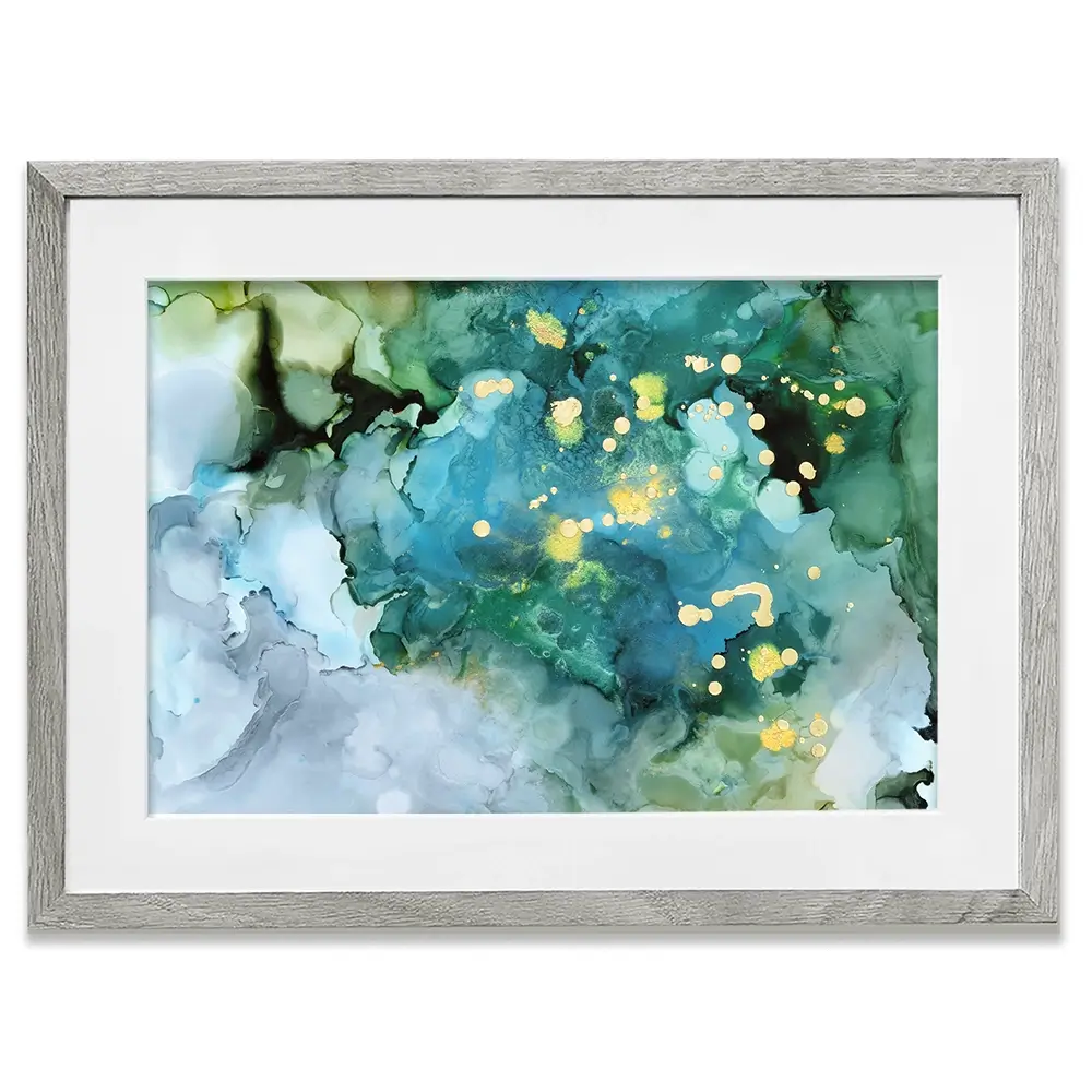 Aqua Brume Framed Art Print Aqua Brume Framed Art Print wall art product Victoria Borges