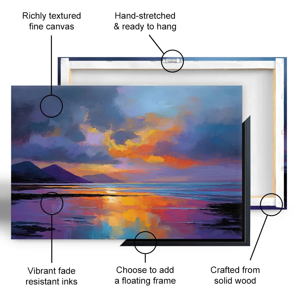 Ardnamurchan Dusk Oversized Canvas Print Ardnamurchan Dusk Oversized Canvas Print wall art product David Alexander Elder