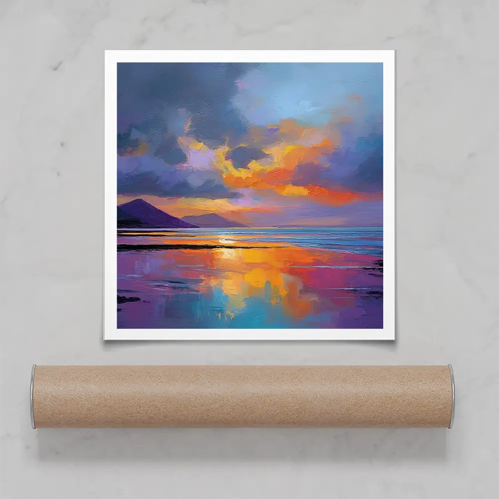 Ardnamurchan Dusk Square Art Print Ardnamurchan Dusk Square Art Print wall art product David Alexander Elder