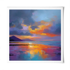 Ardnamurchan Dusk Square Art Print Ardnamurchan Dusk Square Art Print wall art product David Alexander Elder