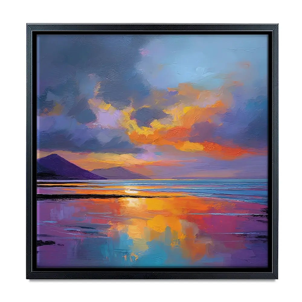 Ardnamurchan Dusk Square Canvas Print Ardnamurchan Dusk Square Canvas Print wall art product David Alexander Elder