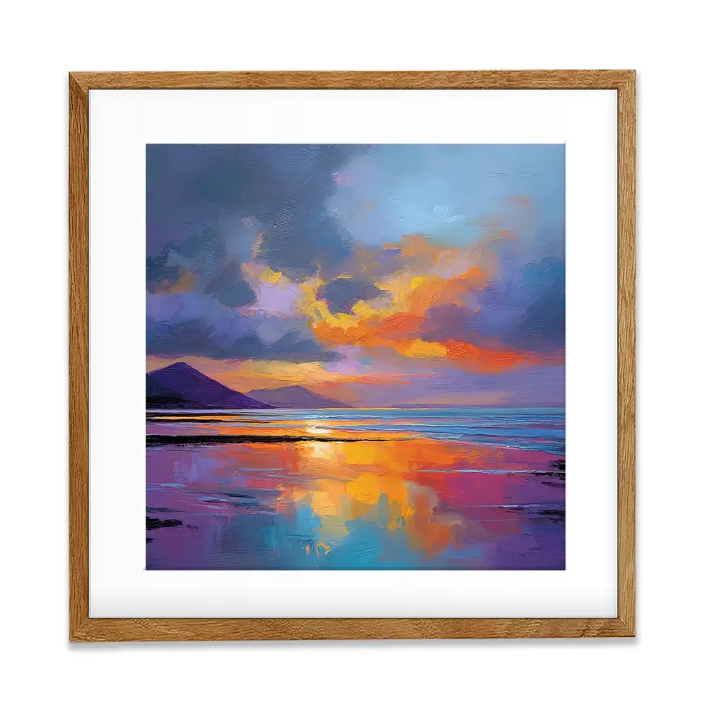 Ardnamurchan Dusk Square Framed Art Print Ardnamurchan Dusk Square Framed Art Print wall art product David Alexander Elder