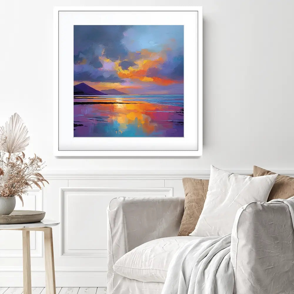 Ardnamurchan Dusk Square Framed Art Print Ardnamurchan Dusk Square Framed Art Print wall art product David Alexander Elder
