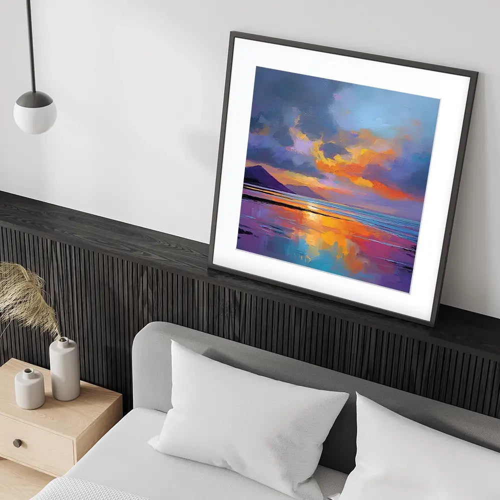 Ardnamurchan Dusk Square Framed Art Print Ardnamurchan Dusk Square Framed Art Print wall art product David Alexander Elder