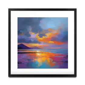 Ardnamurchan Dusk Square Framed Art Print Ardnamurchan Dusk Square Framed Art Print wall art product David Alexander Elder
