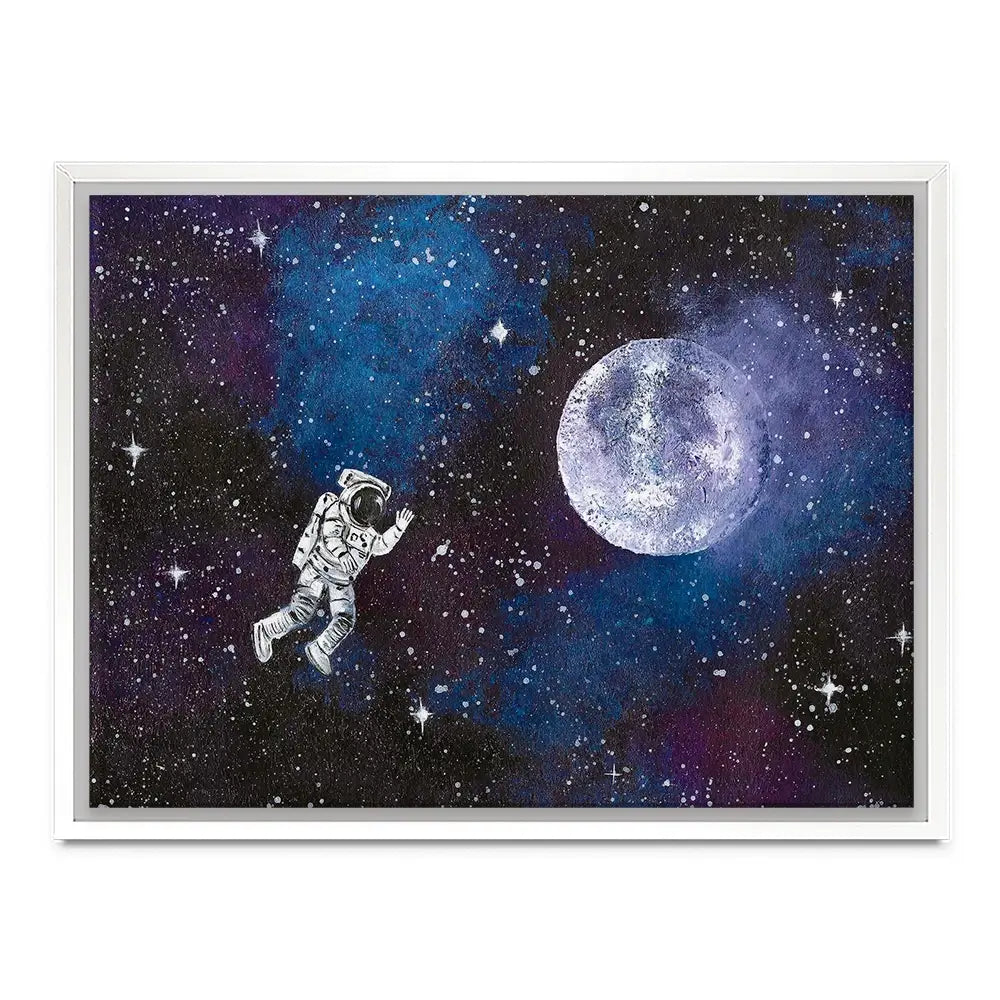 Astronaut Moon Canvas Print Astronaut Moon Canvas Print wall art product Emma LC Art