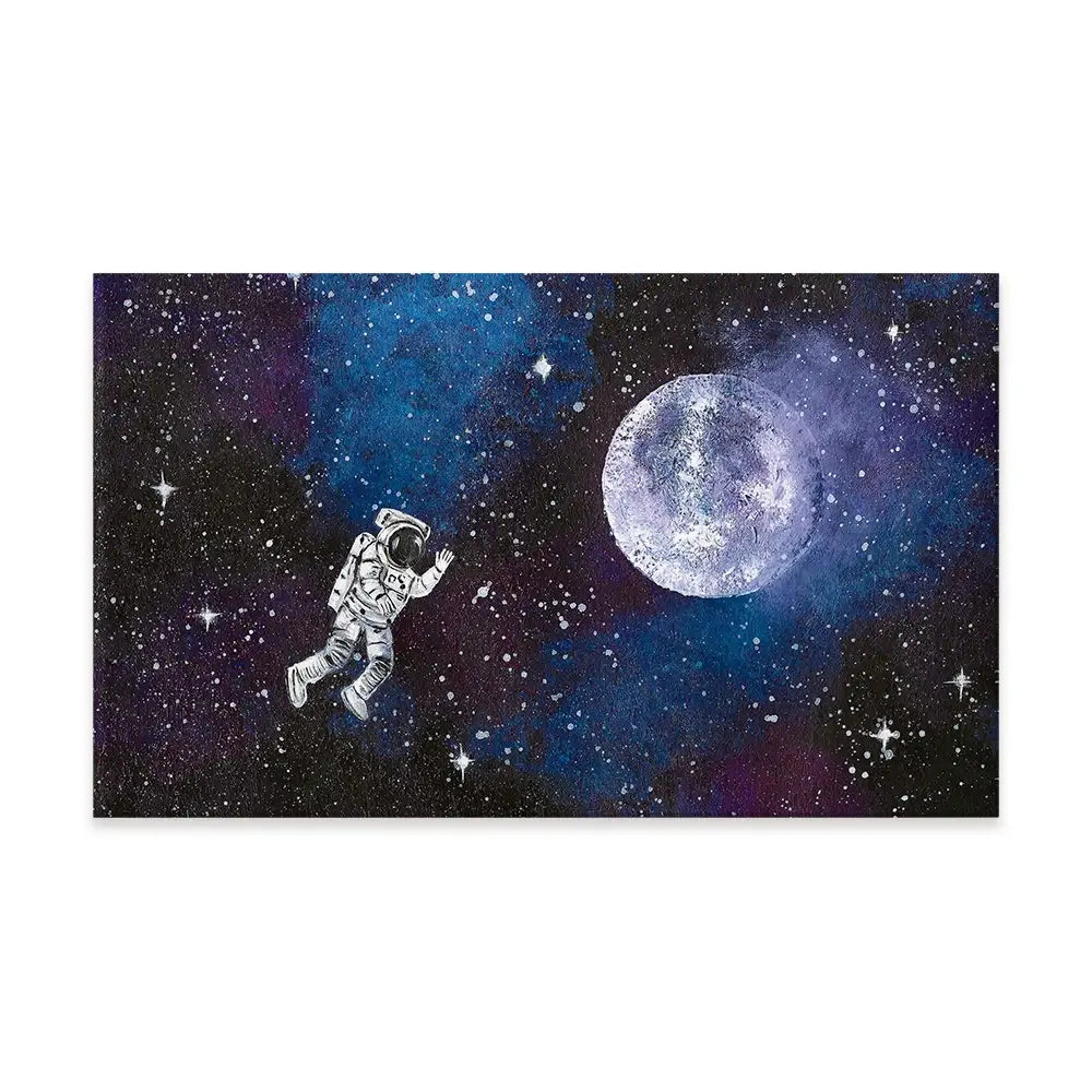 Astronaut Moon Canvas Print Astronaut Moon Canvas Print wall art product Emma LC Art
