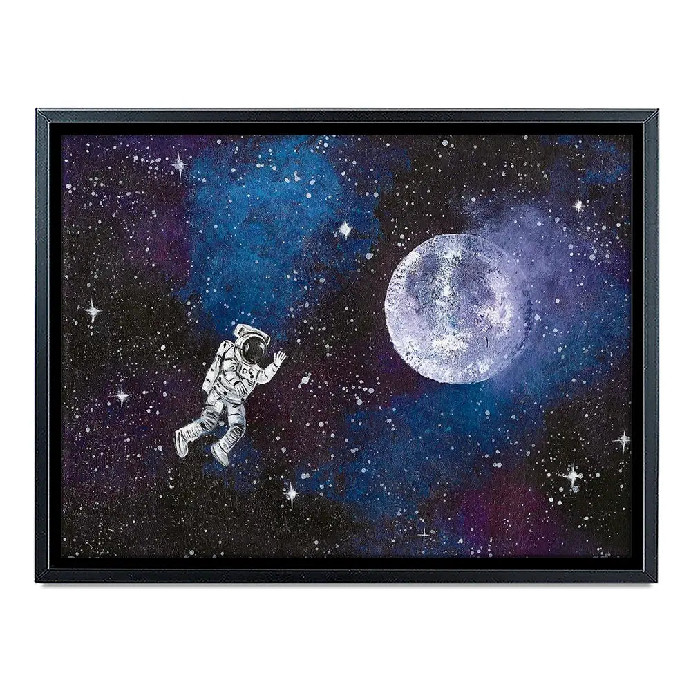 Astronaut Moon Canvas Print Astronaut Moon Canvas Print wall art product Emma LC Art