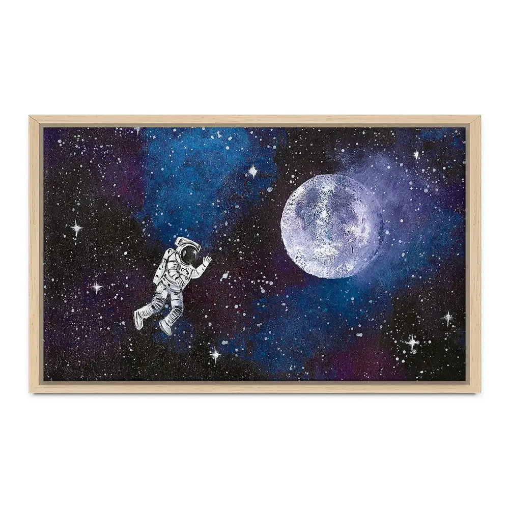 Astronaut Moon Canvas Print Astronaut Moon Canvas Print wall art product Emma LC Art