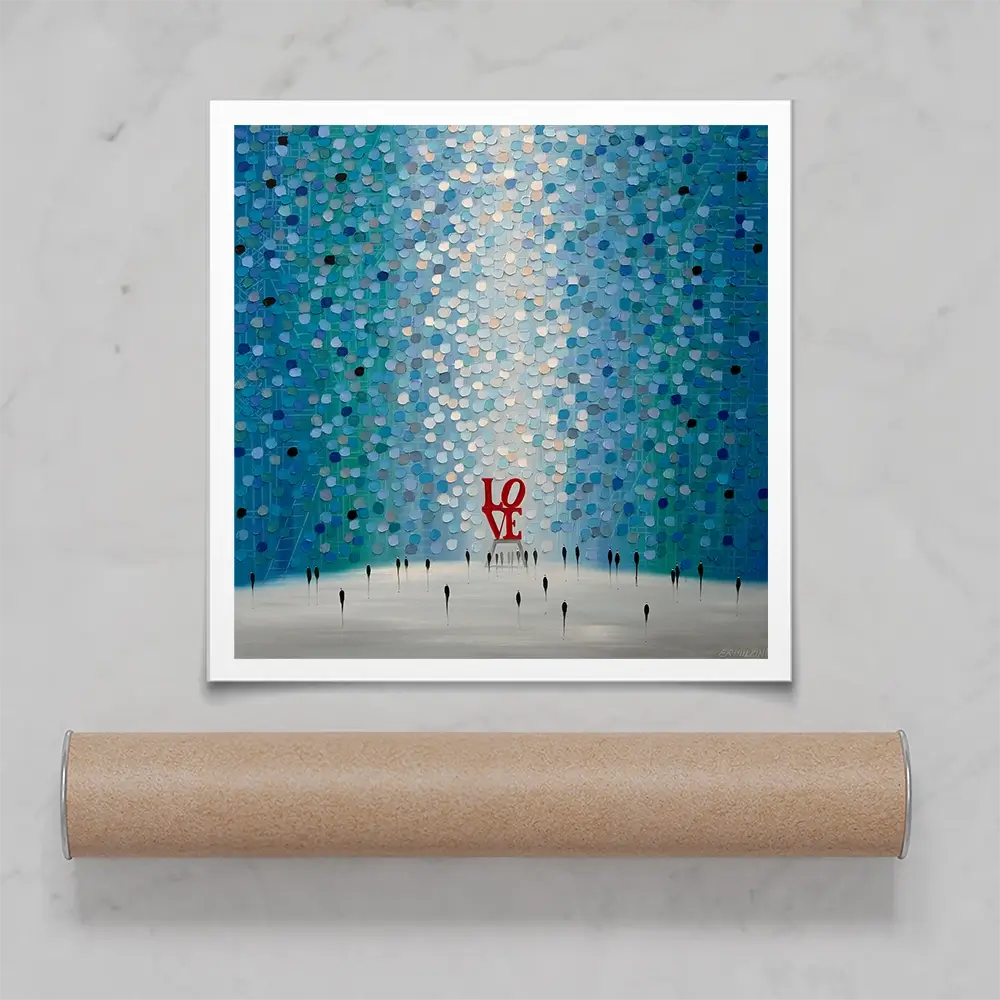 At The Heart Of Love Square Art Print At The Heart Of Love Square Art Print wall art product Ekaterina Ermilkina