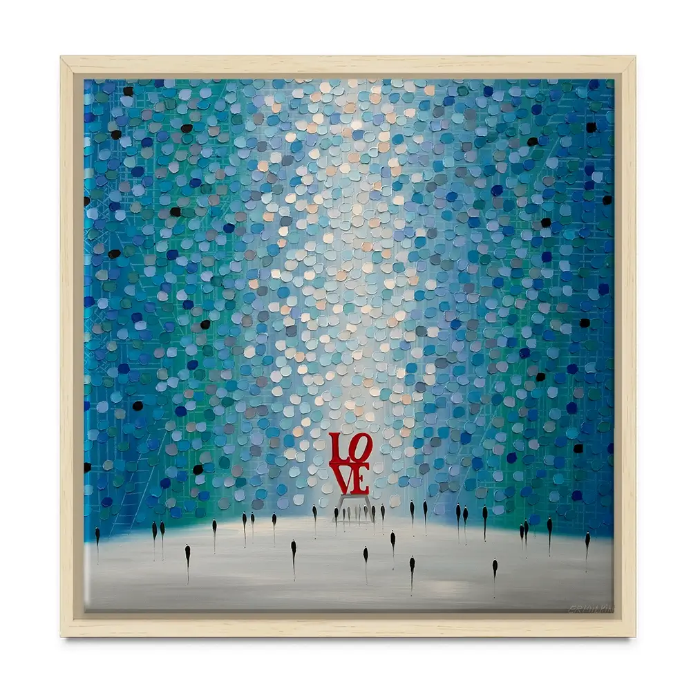 At The Heart Of Love Square Canvas Print At The Heart Of Love Square Canvas Print wall art product Ekaterina Ermilkina
