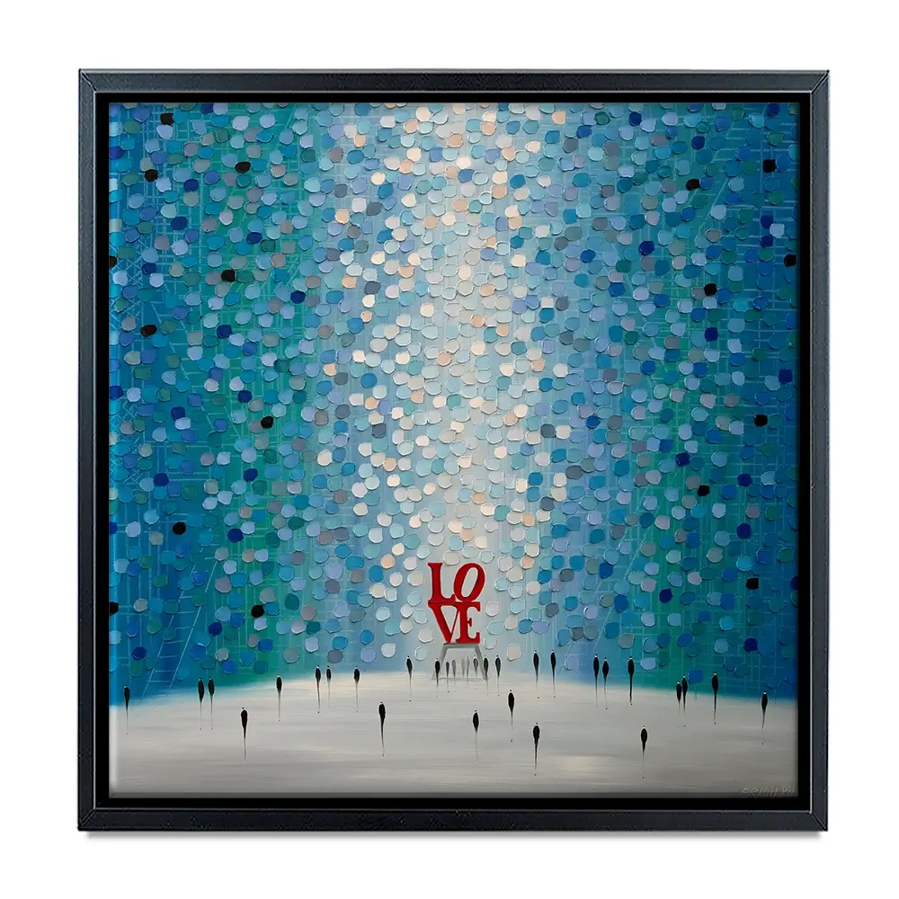 At The Heart Of Love Square Canvas Print At The Heart Of Love Square Canvas Print wall art product Ekaterina Ermilkina