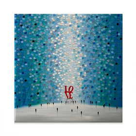 At The Heart Of Love Square Canvas Print At The Heart Of Love Square Canvas Print wall art product Ekaterina Ermilkina