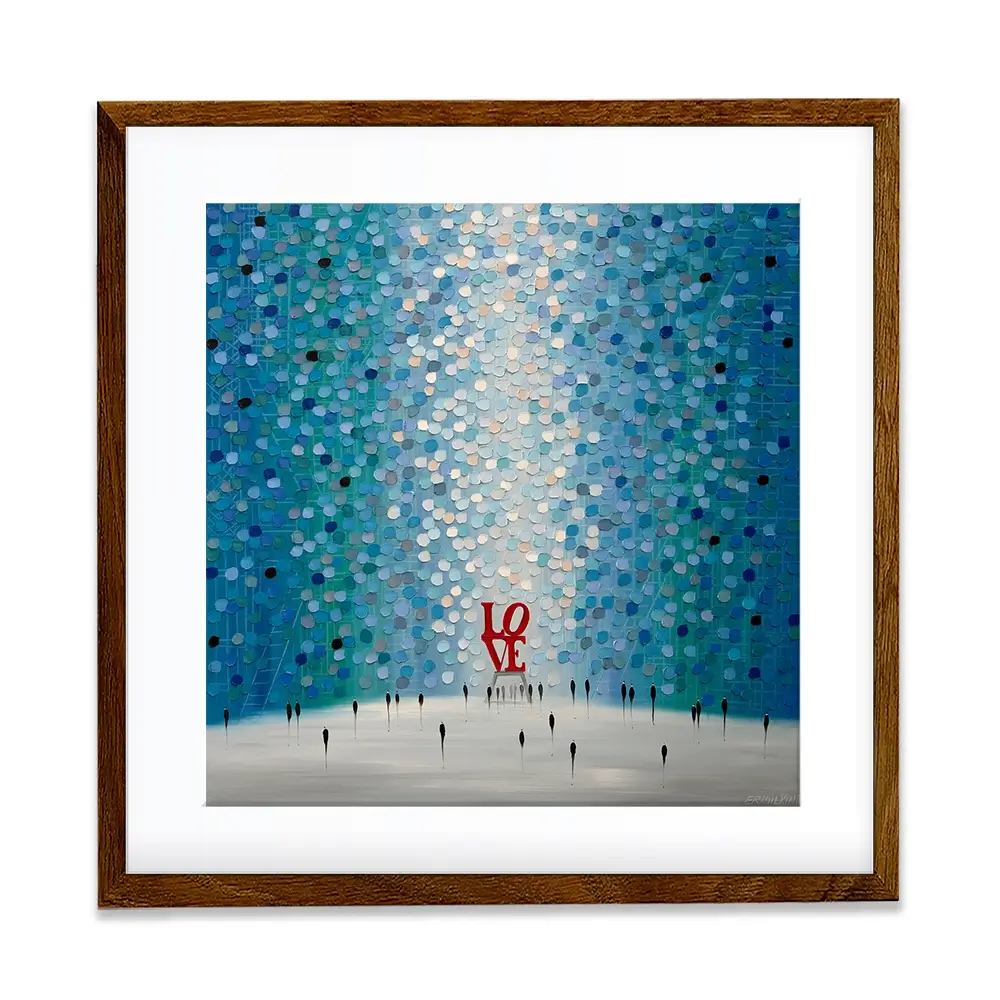 At The Heart Of Love Square Framed Art Print At The Heart Of Love Square Framed Art Print wall art product Ekaterina Ermilkina