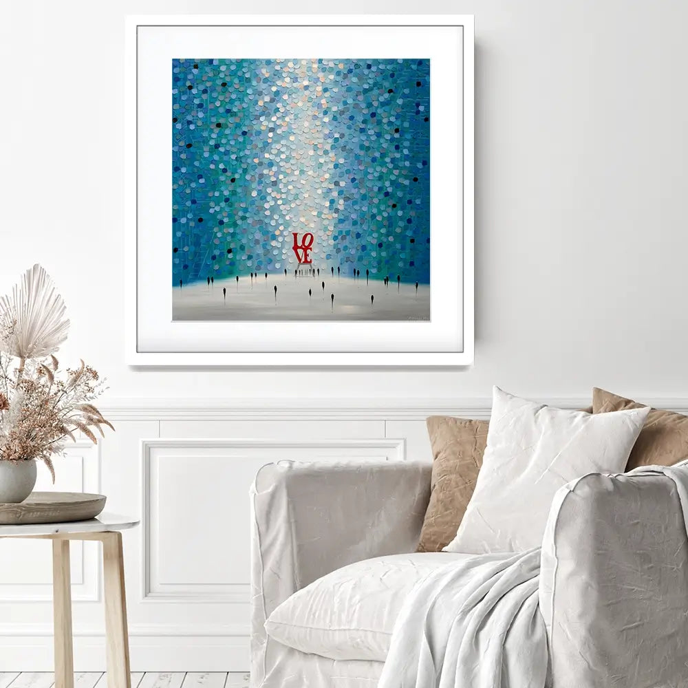 At The Heart Of Love Square Framed Art Print At The Heart Of Love Square Framed Art Print wall art product Ekaterina Ermilkina