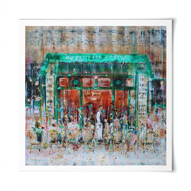Au Petit Fer A Cheval Square Art Print Au Petit Fer A Cheval Square Art Print wall art product Studio Paint-Ing