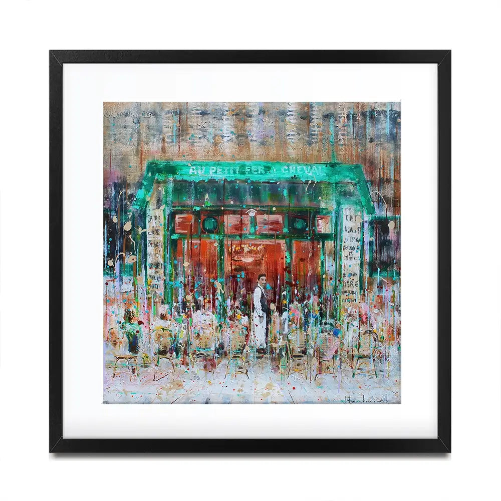 Au Petit Fer A Cheval Square Framed Art Print Au Petit Fer A Cheval Square Framed Art Print wall art product Studio Paint-Ing