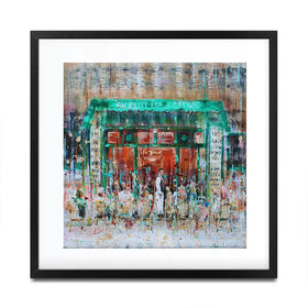Au Petit Fer A Cheval Square Framed Art Print Au Petit Fer A Cheval Square Framed Art Print wall art product Studio Paint-Ing